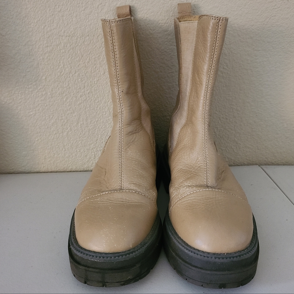 sam edelman wellington chelsea lug sole booties tan size 8.5M - Picture 2 of 6